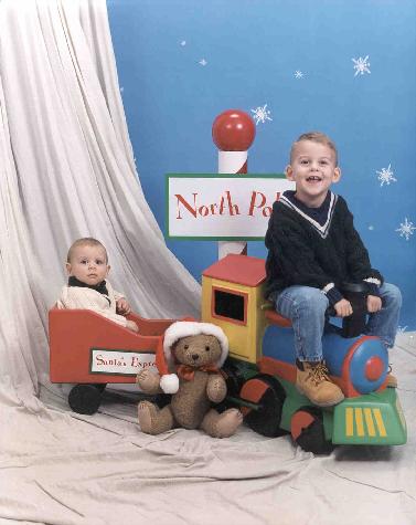  Brandon's and Zachary's 1999 Christmas Picture #2